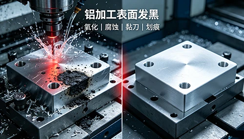 Even with the best cutting fluid, the aluminum surface still turns black during machining! What to do?